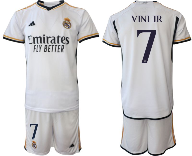 Men 2023-2024 Club Real Madrid home white #7 Soccer Jersey->customized soccer jersey->Custom Jersey